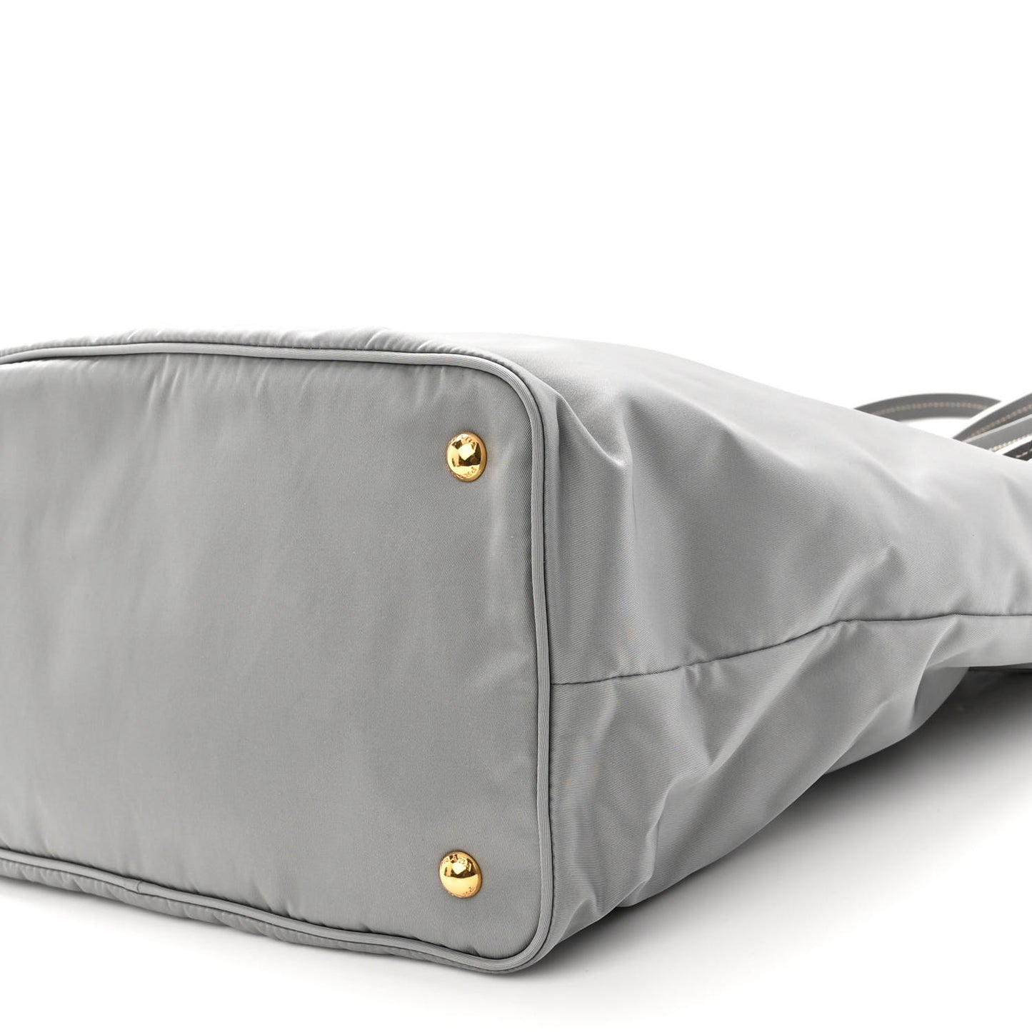 Tessuto Nylon Saffiano Tote Acciaio