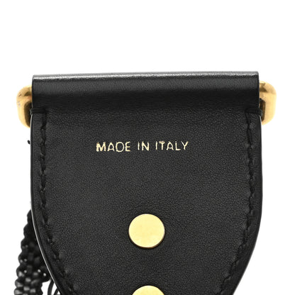Christian Dior Lambskin Raffia Woven Shoulder Strap Black 3 of 4