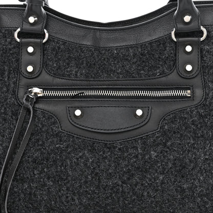 Balenciaga Alpaca Calfskin Classic Silver Hardware City Black 8 of 14