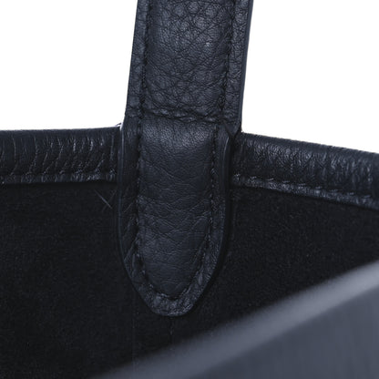 The Row Grained Calfskin Large N/S Park Tote Black 12 of 14
