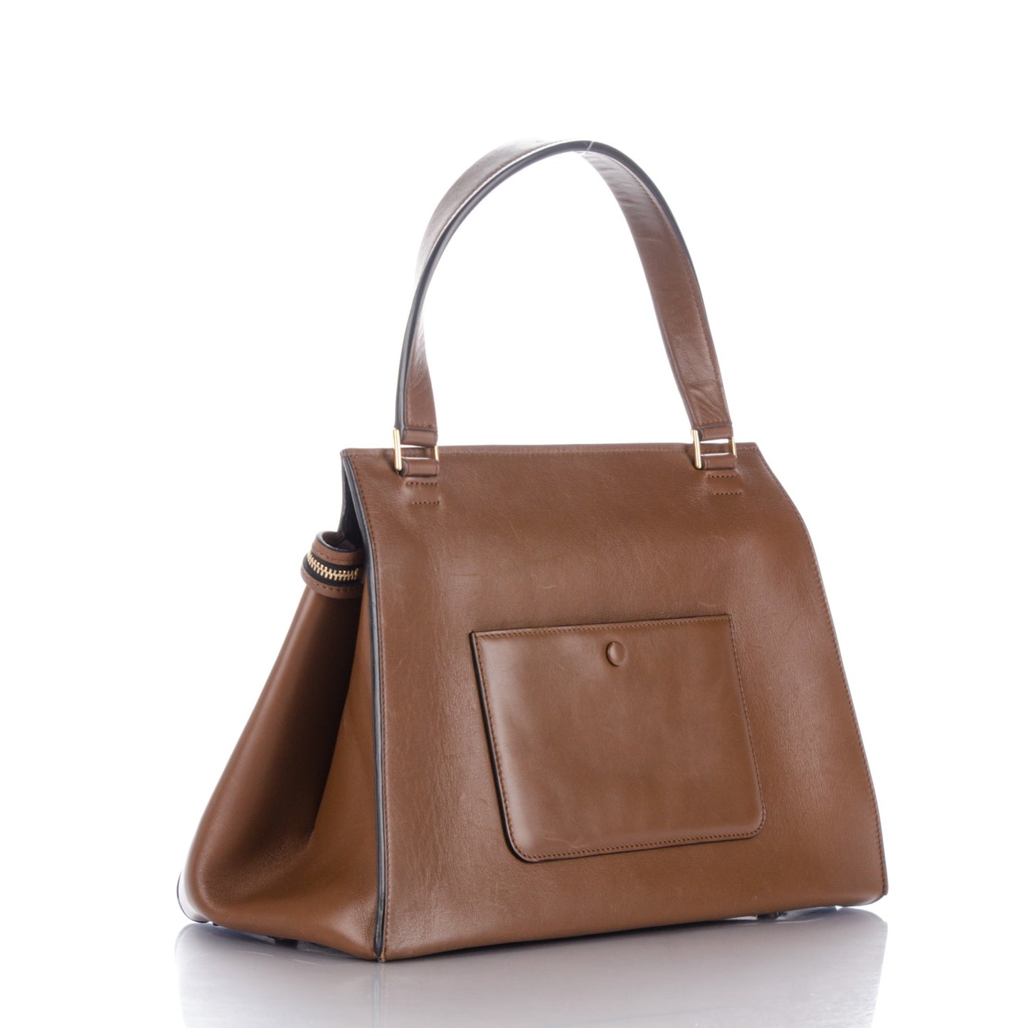Palmelato Medium Edge Shoulder Bag Camel