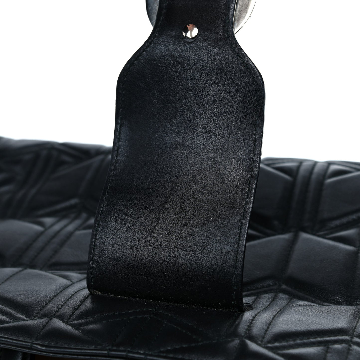 Calfskin Web Quilted Large Dionysus Tote Bag Black
