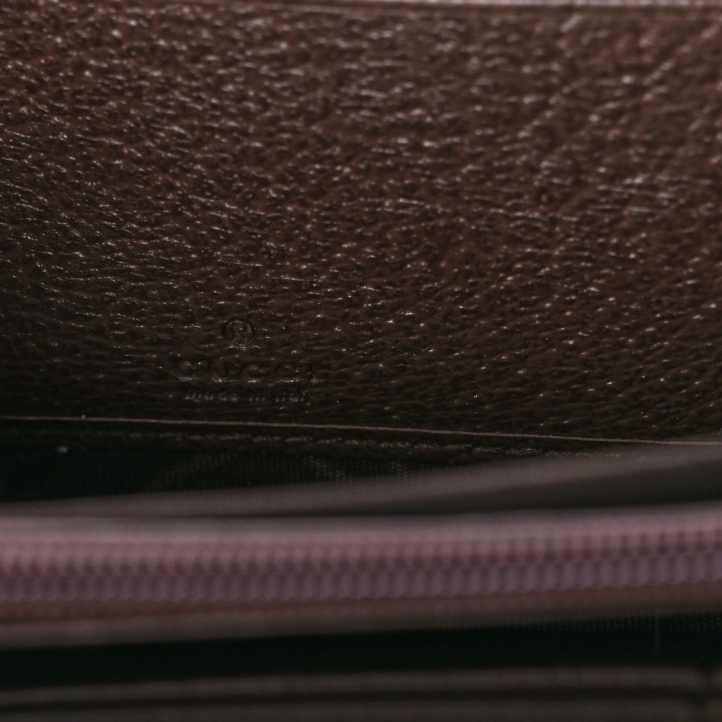 GG Supreme Monogram Web Ophidia Zip Around Wallet Brown