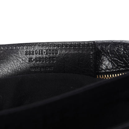 Balenciaga Agneau Giant 12 Rose Gold Hardware Envelope Clutch Black 9 of 9