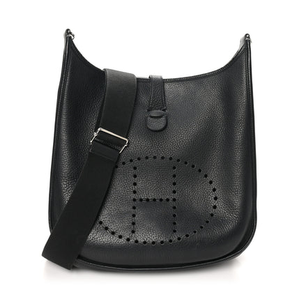 Hermes Taurillon Clemence Evelyne III GM Black 1 of 11