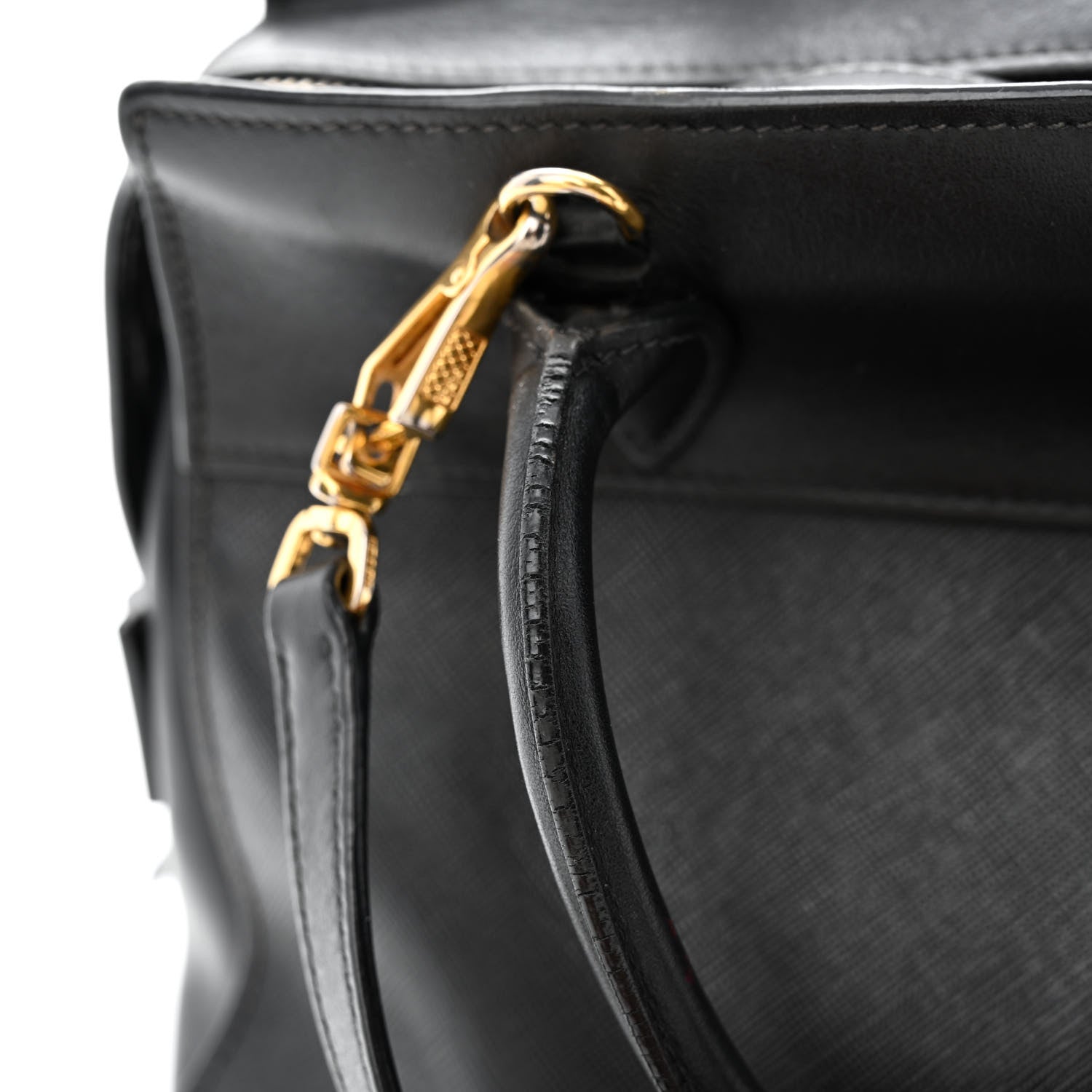 Prada Saffiano City Calfskin Small Esplanade Tote Black 25 of 27