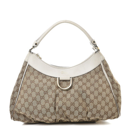Gucci Monogram Large D Gold Hobo Off White 1 of 20