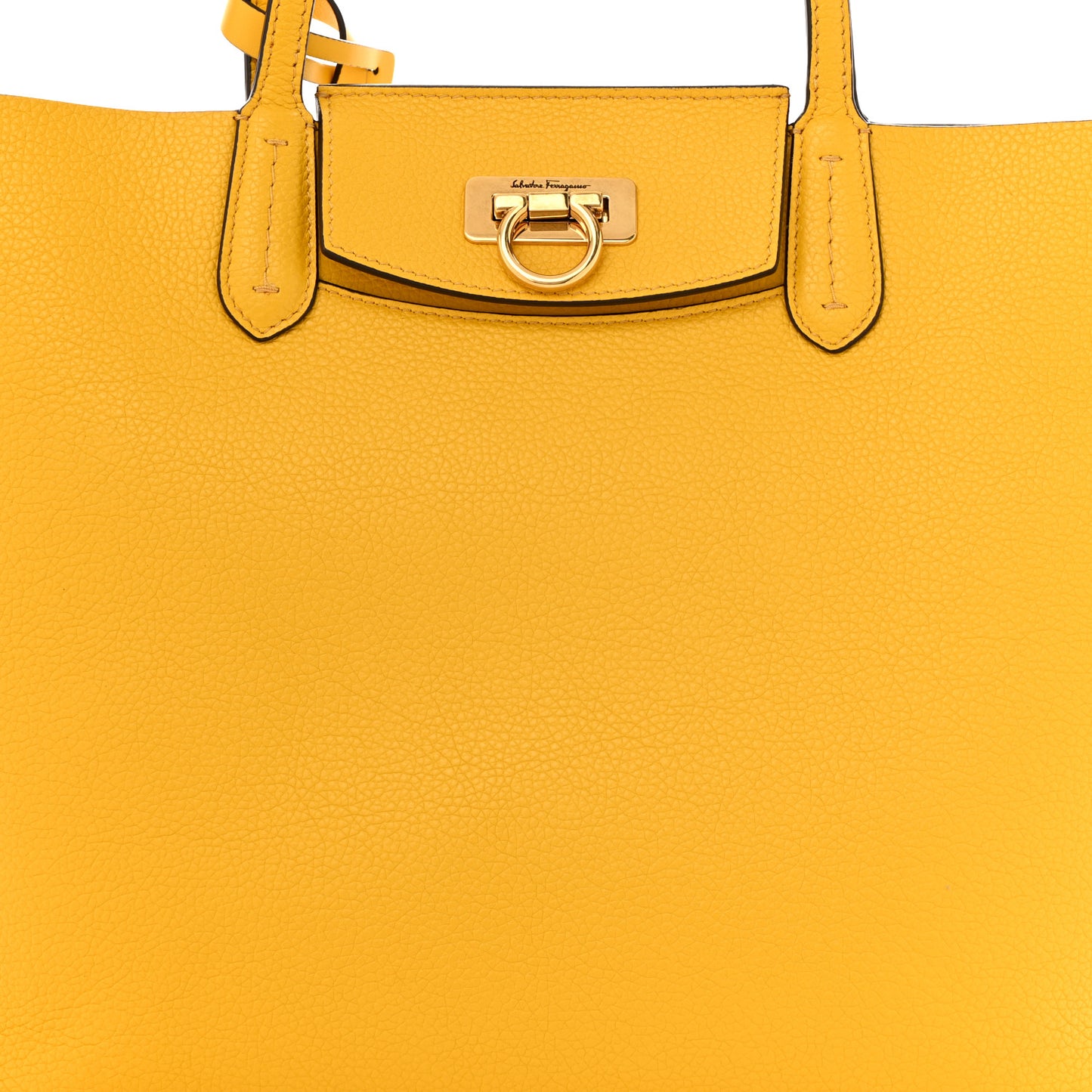 Calfskin Travel Tote Yellow