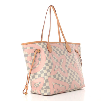 Louis Vuitton Damier Azur Tahitienne Neverfull MM 2 of 9