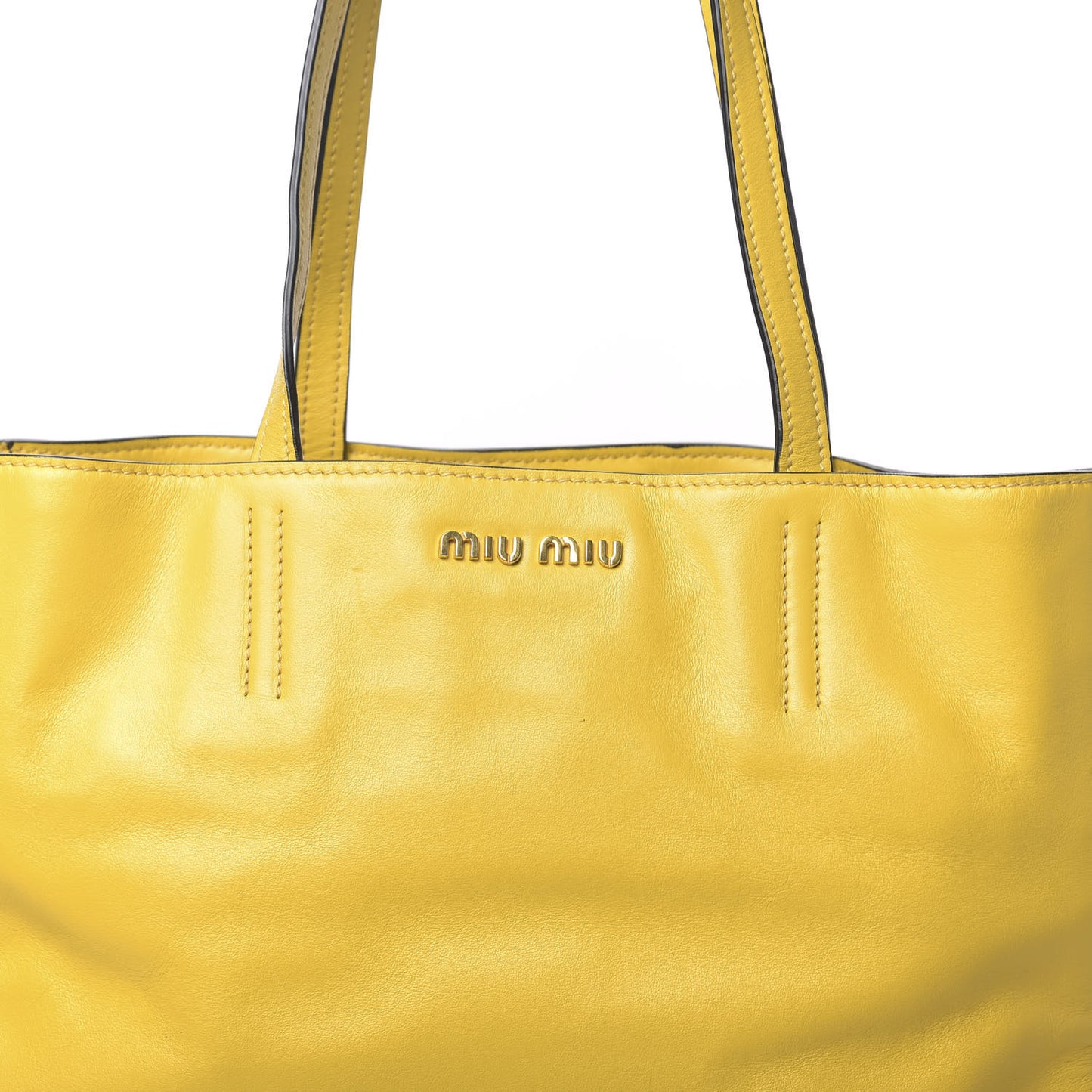 Vitello Soft Calf Tote Yellow