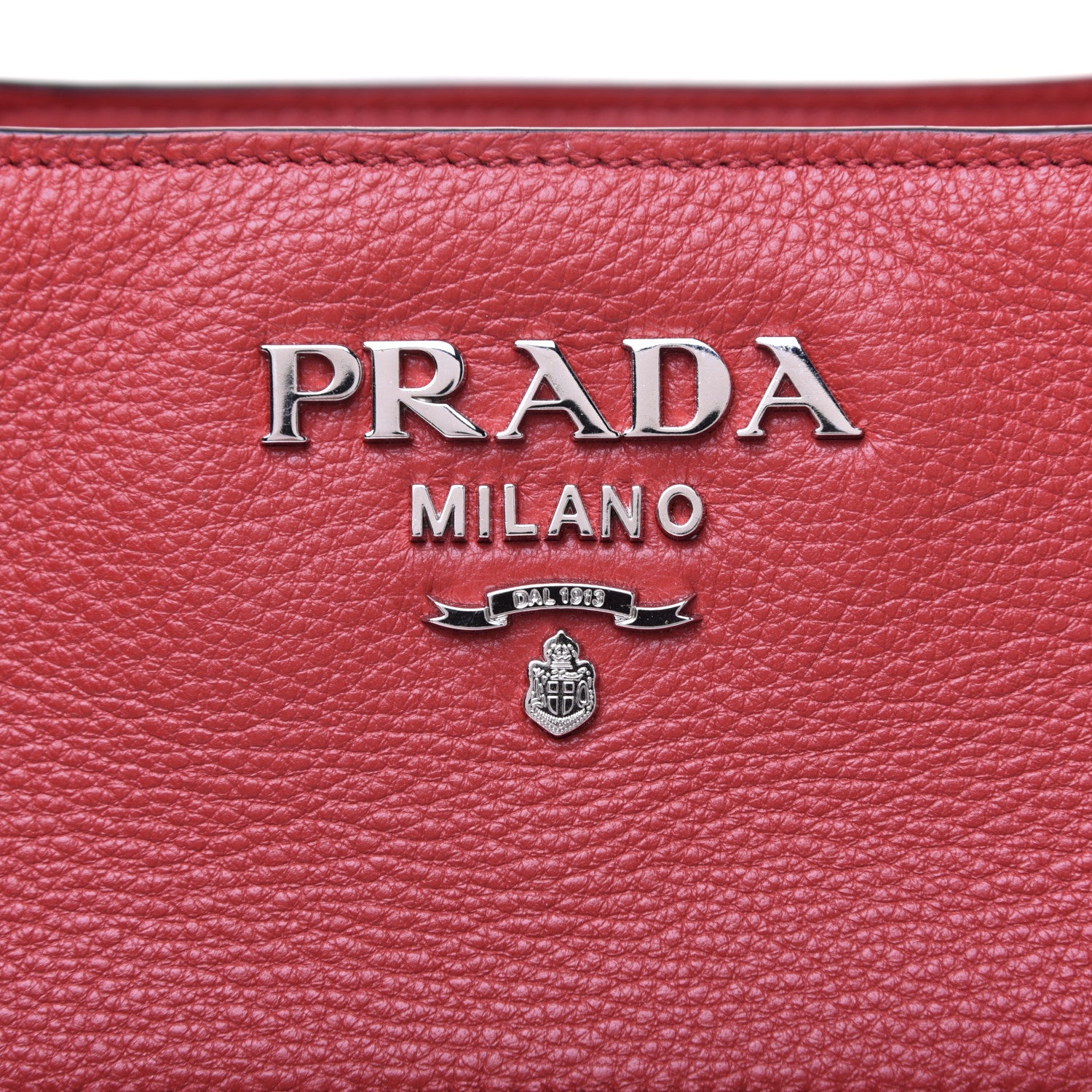 Prada Vitello Phenix Tote Rosso 9 of 10