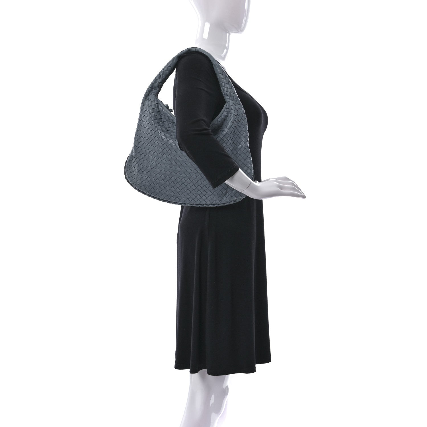 Bottega Veneta Nappa Intrecciato Medium Veneta Hobo Blue 2 of 15