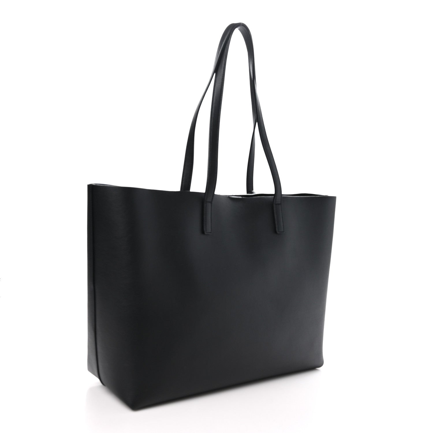 Saint Laurent Calfskin Large Shopping Tote Black 4 of 12