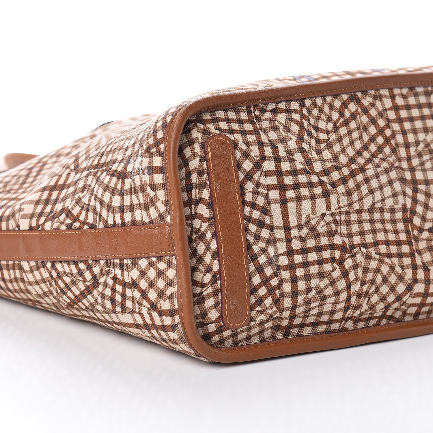 MCM Visetos Medium Liz Reversible Shopper Tote Cognac 10 of 17