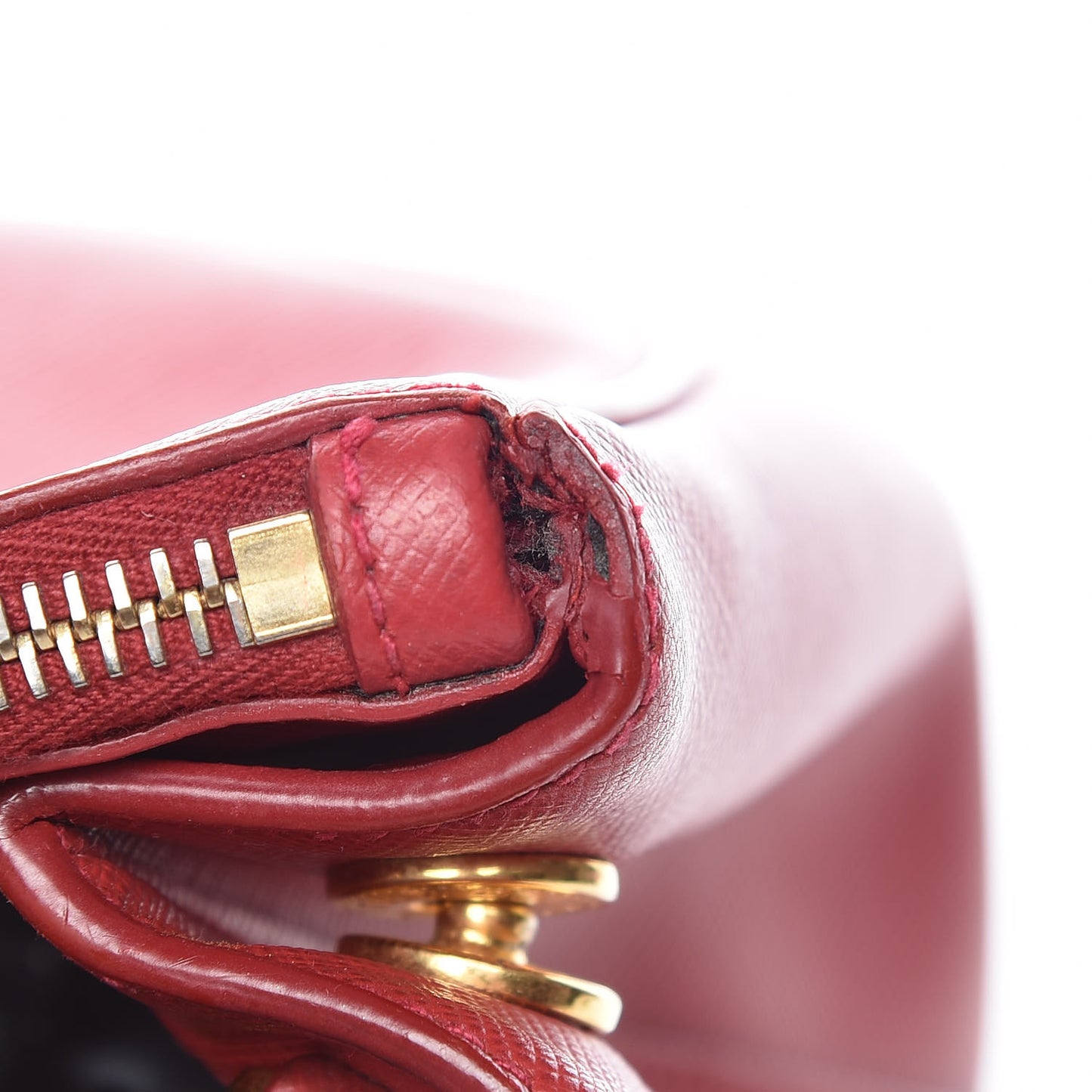 Saffiano Small Galleria Double Zip Tote Fuoco