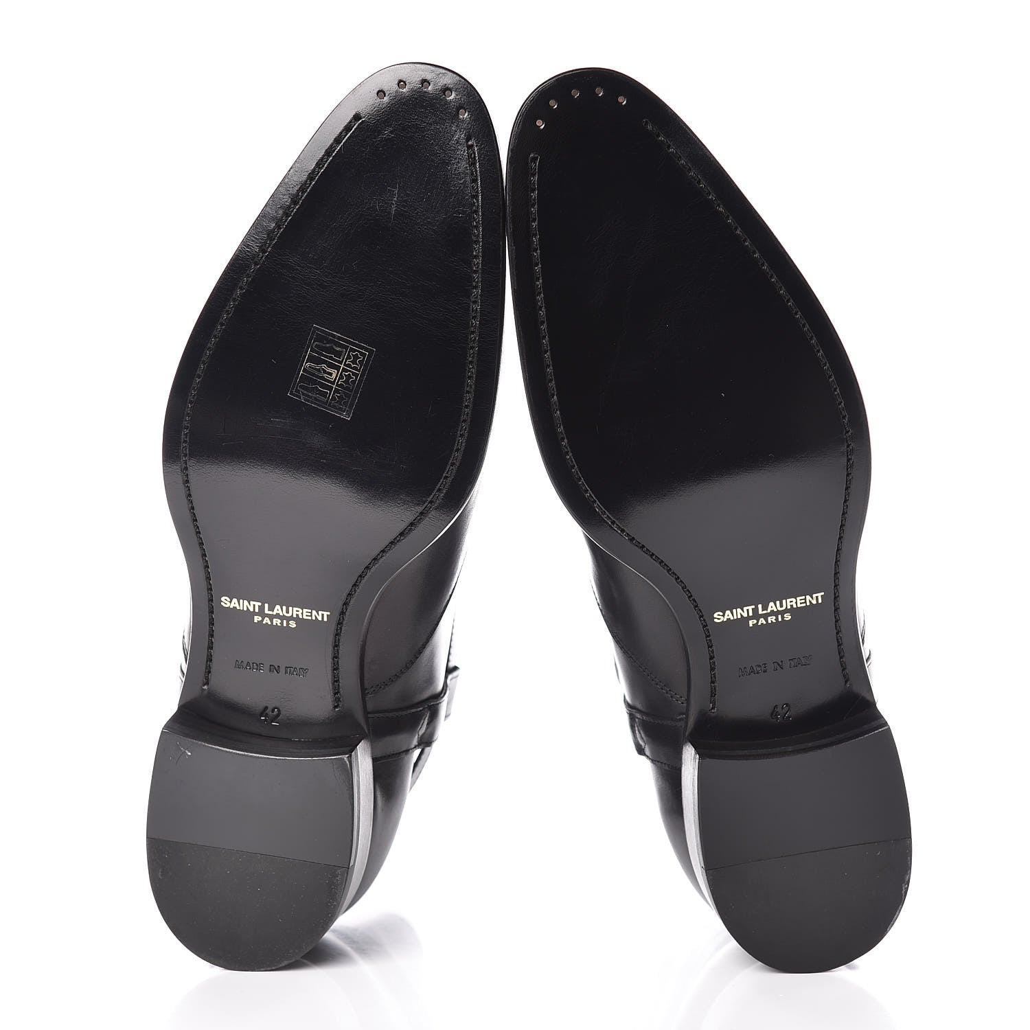 Saint Laurent Calfskin Mens Ankle Boots 42 Black 5 of 8