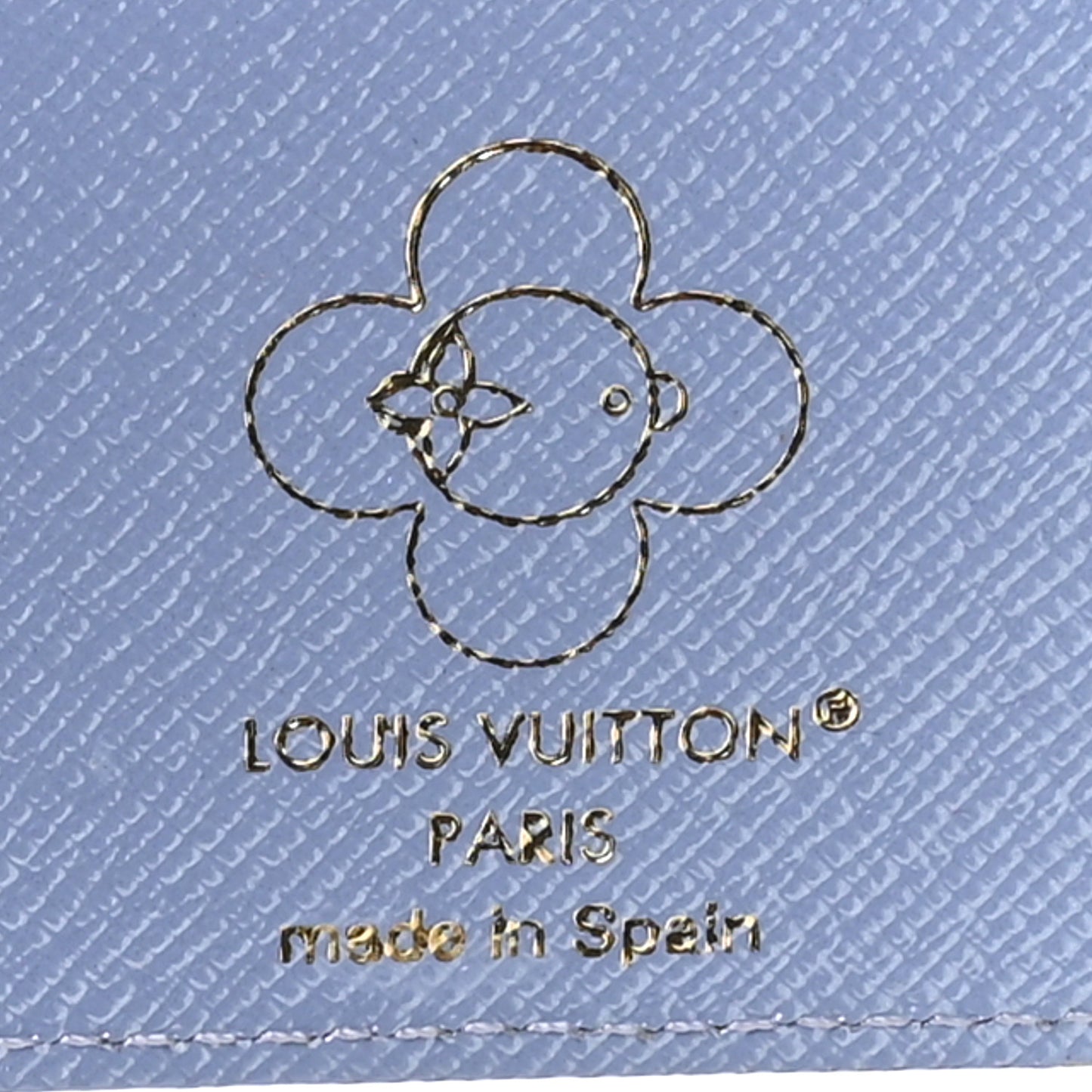 Monogram Magnet Vivienne Card Holder Blue Frost