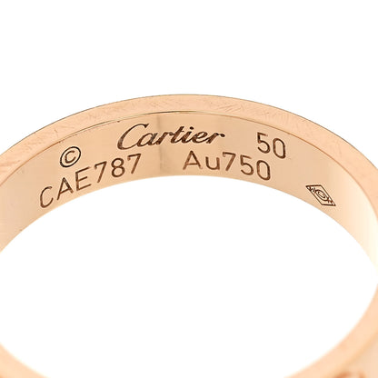 Cartier 18K Pink Gold 3.5mm LOVE Wedding Band Ring 50 5.25 4 of 5