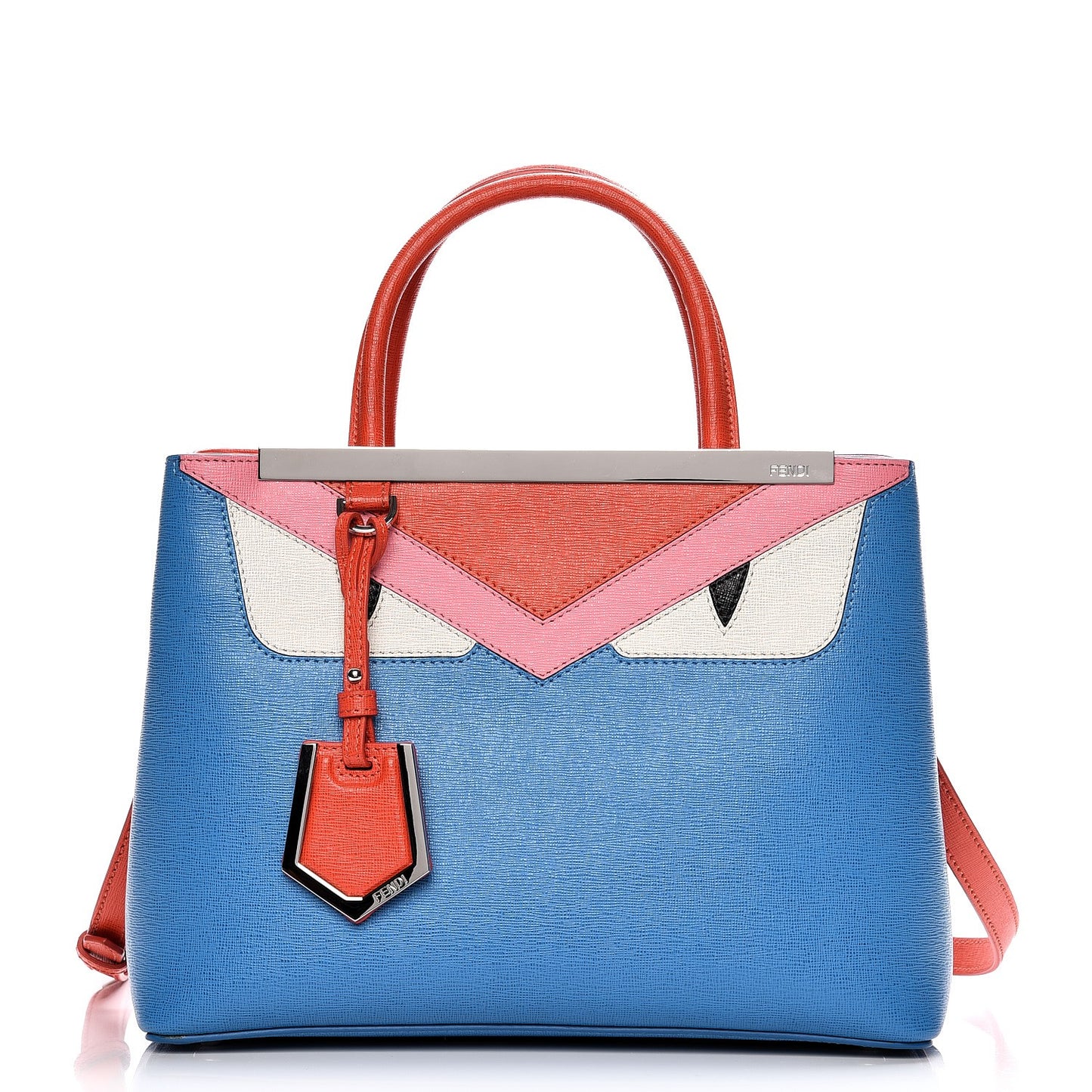 Vitello Elite Monster Petite 2Jours Tote Blue Royal Papavero Multicolor