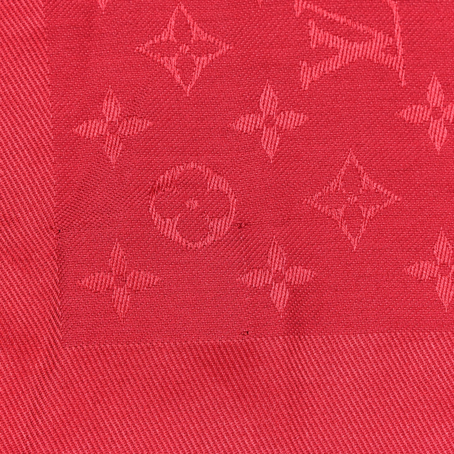 Louis Vuitton Silk Wool Monogram Shawl Pomme D'Amour 4 of 4
