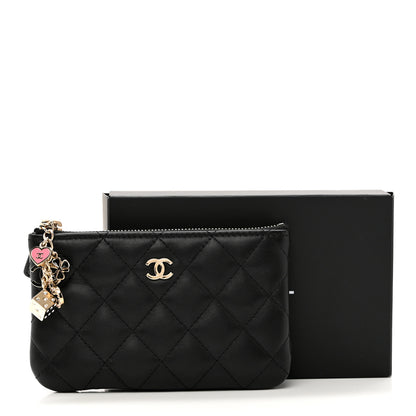 Chanel Lambskin Quilted Small Casino Cosmetic Case Black 8 of 8