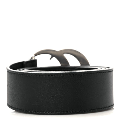 Gucci Moon Calfskin Nickel Double G 40mm Belt 95 38 Black 2 of 6