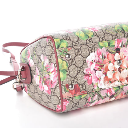 Gucci GG Supreme Monogram Blooms Small Boston Beige Multicolor Dry Rose 5 of 9