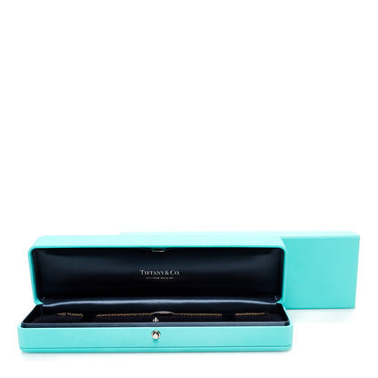 Tiffany 18K Rose Gold Diamond Return To Tiffany Oval ID Bracelet 2 of 5