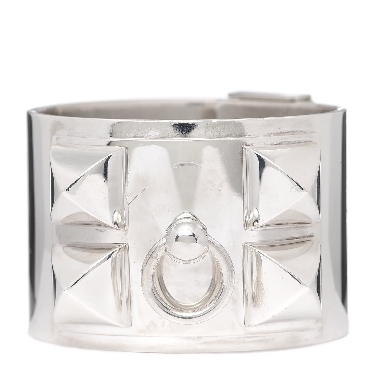 Hermes Sterling Silver Collier De Chien Bracelet 1 of 5