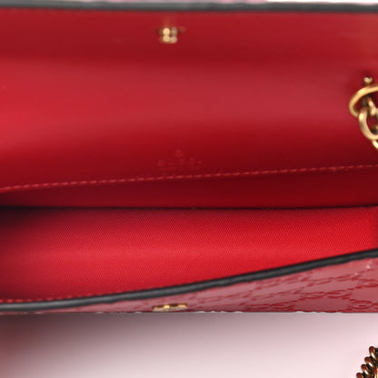Gucci Guccissima Mini Cherry Chain Bag Hibiscus Red 6 of 13
