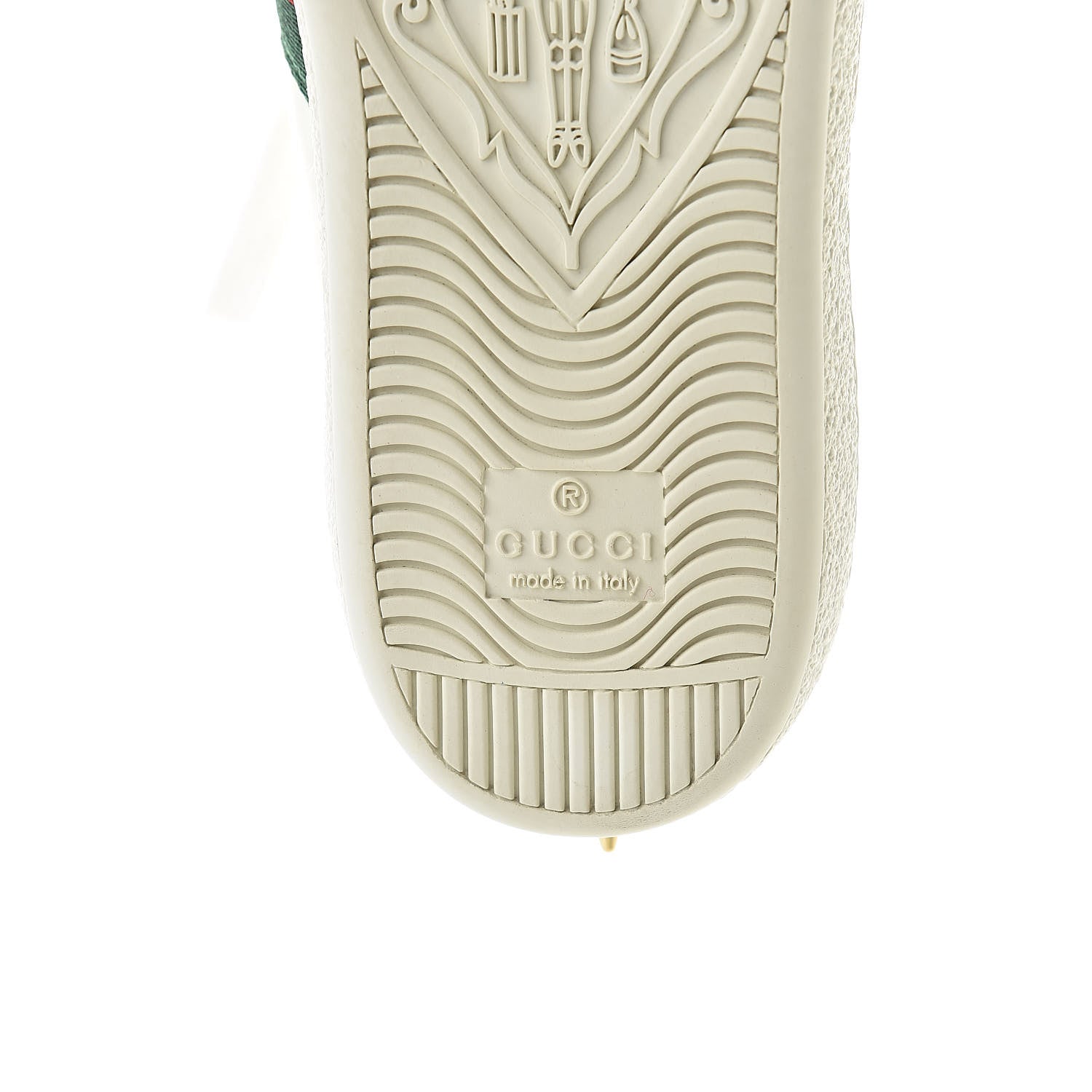 Gucci Calfskin Web Pearl Studded Womens Ace Sneakers 35 White 10 of 14