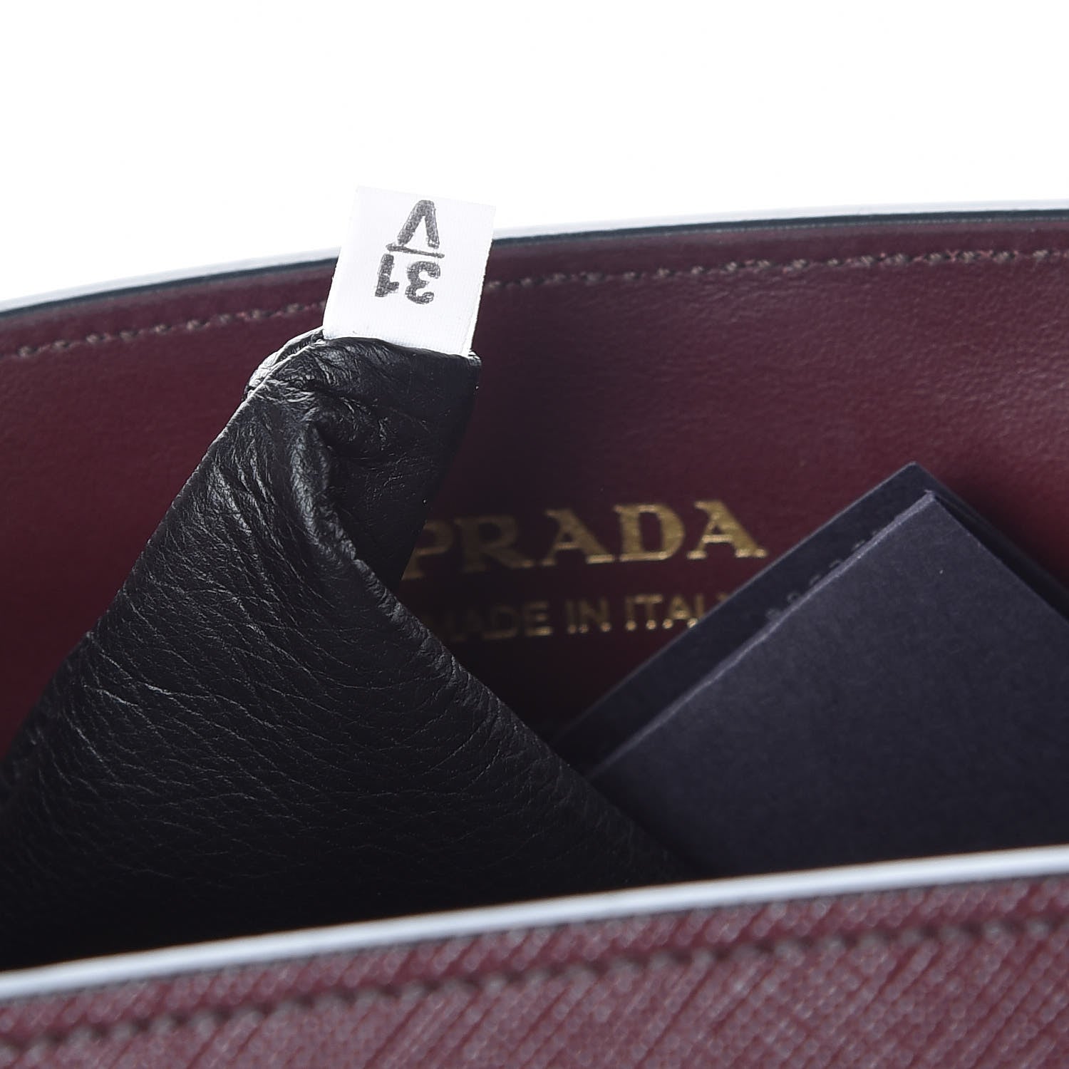 Prada Saffiano City Calfskin Small Bibliothèque Top Handle Granato Marmo 6 of 9