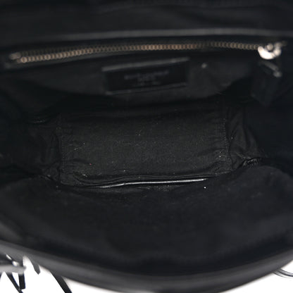 Saint Laurent Calfskin Fringe Festival Backpack Black 5 of 10