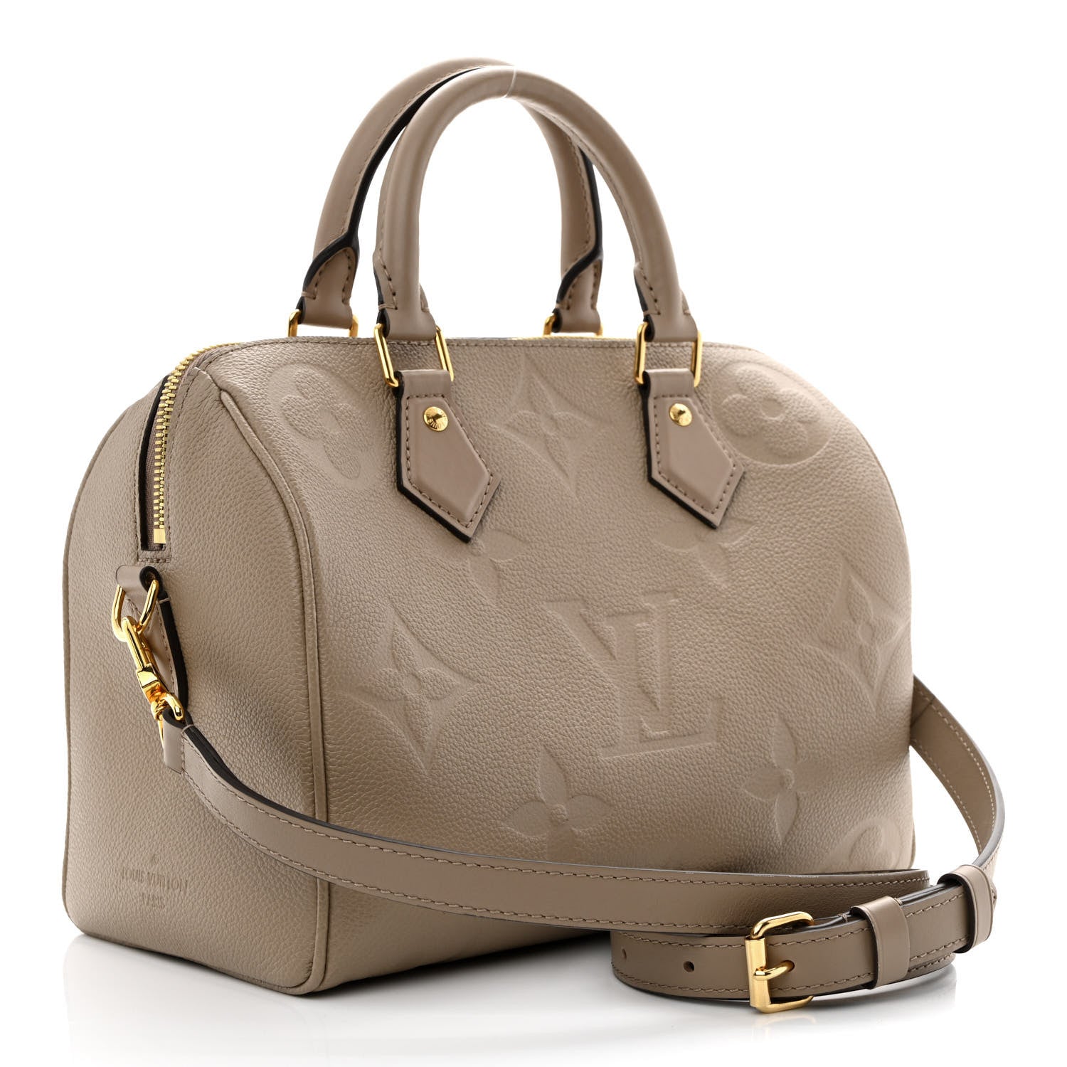 Louis Vuitton Empreinte Monogram Giant Speedy Bandouliere 25 Tourterelle 3 of 10