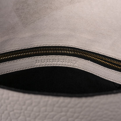 Burberry Signature Grain Medium Mildenhall Crossbody Bag Stone White 5 of 11