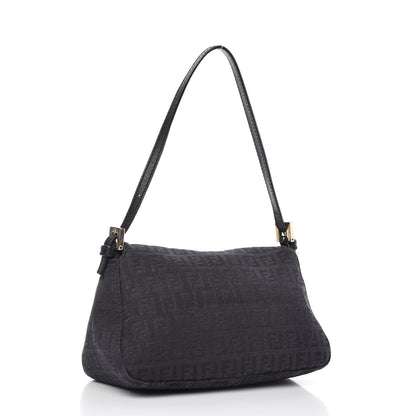 Fendi Zucchino Mini Mama Baguette Black 3 of 9