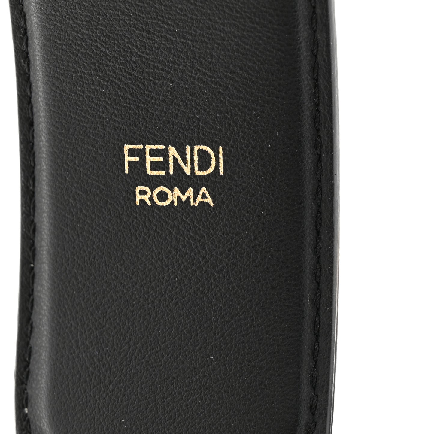 Calfskin Fendigraphy Strap You Black