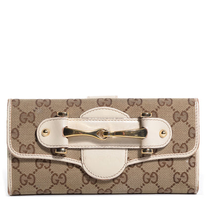 Gucci Monogram Canvas Pelham Continental Wallet Off White 1 of 8