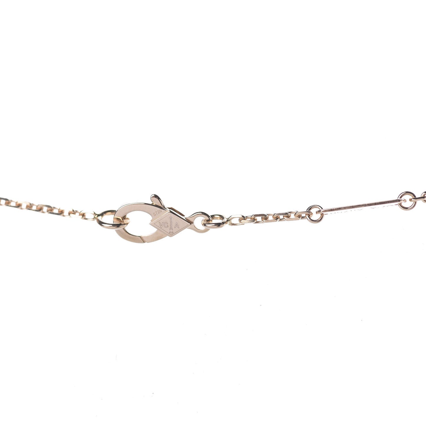 18K Rose Gold Vintage Alhambra Pendant Necklace