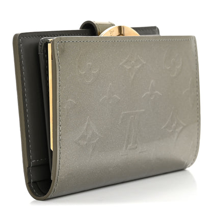 Louis Vuitton Vernis French Purse Wallet Gris Art Deco 3 of 8