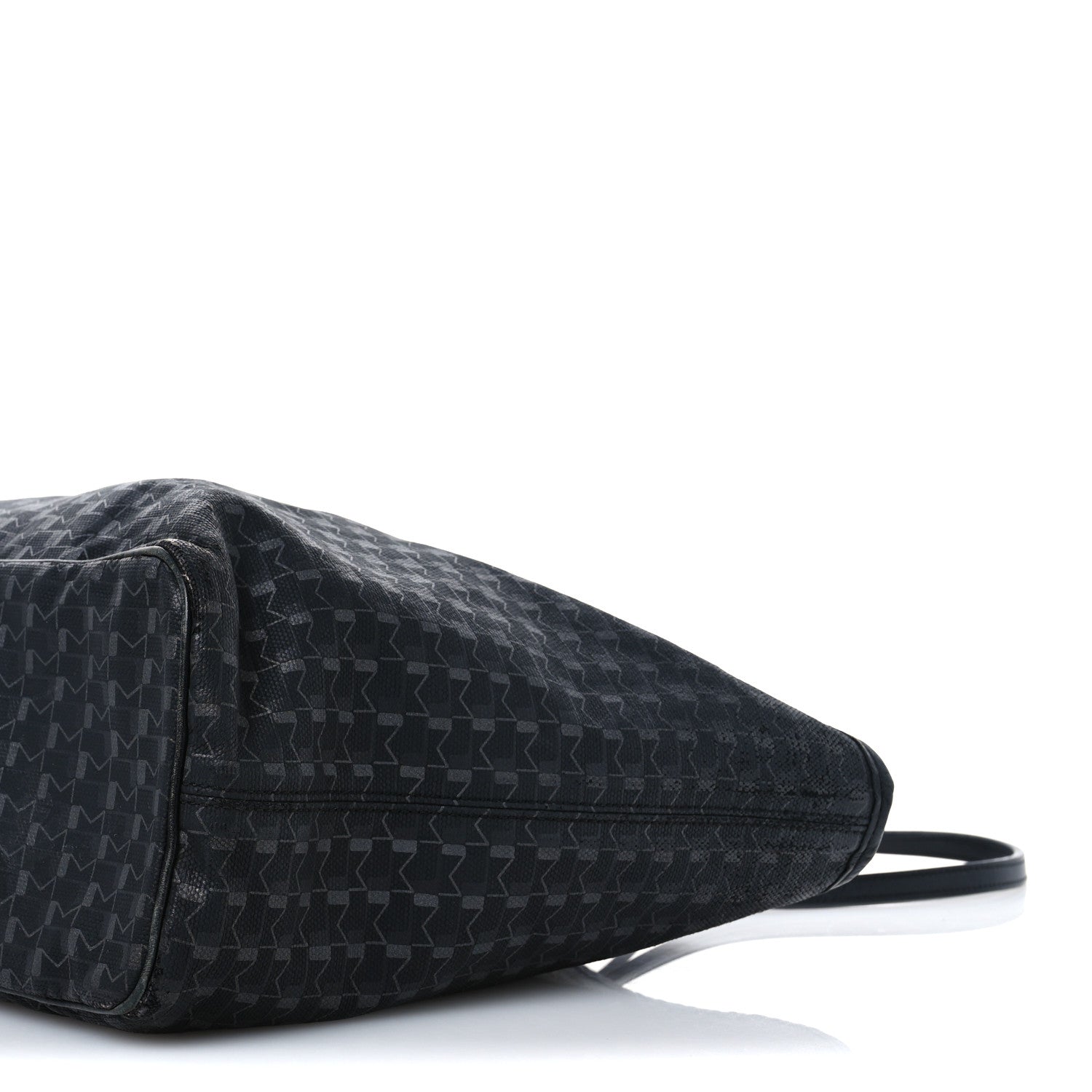 Moynat Calfskin Canvas 1920 M Monogram MM Tote Black Multicolor 9 of 14