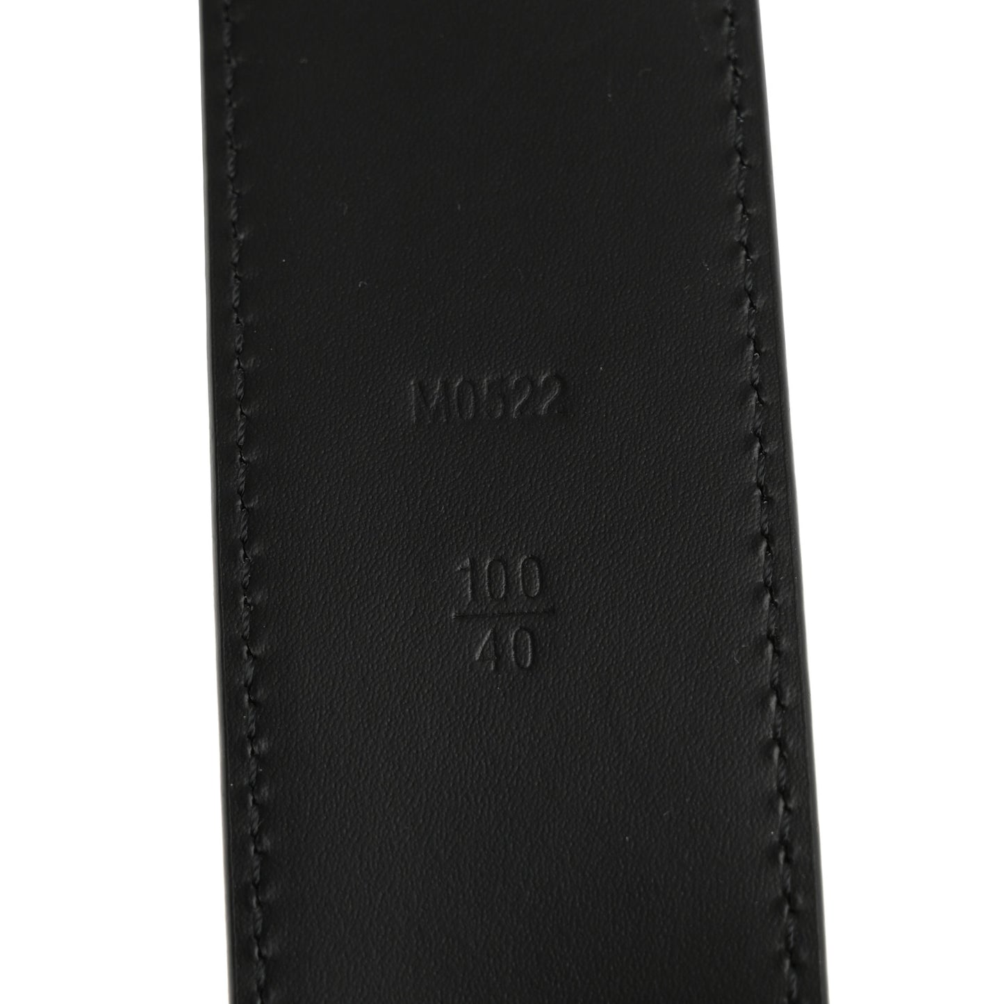 Calfskin 40mm LV Spotlight Belt 100 40 Black
