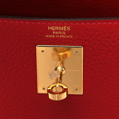 Hermes Taurillon Clemence Kelly Retourne 28 Rouge Casaque 6 of 10