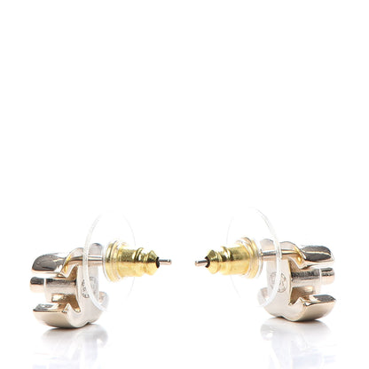 Chanel Metal CC Turnlock Earrings Gold 3 of 5
