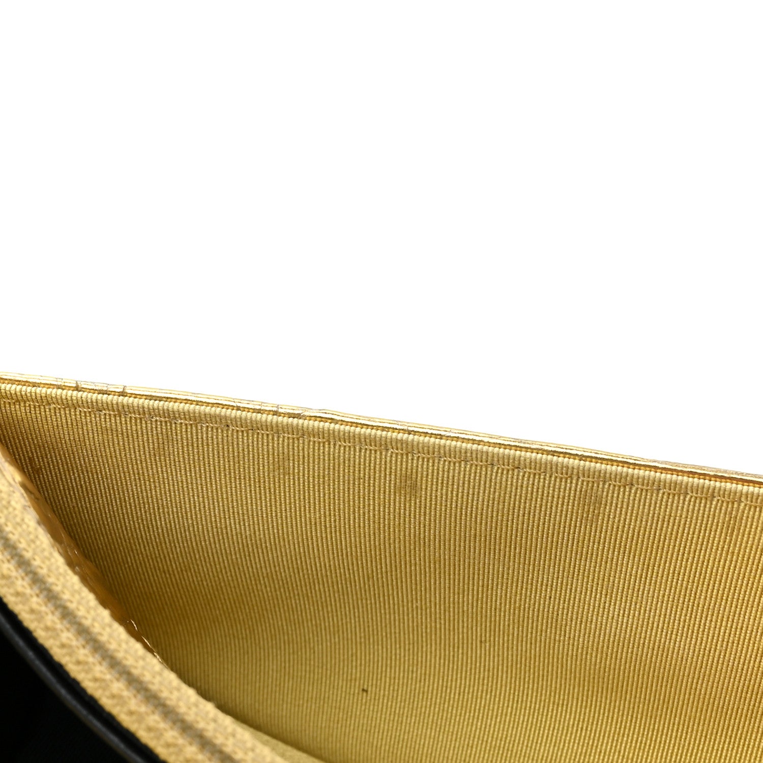 Chanel Metallic Calfskin Crocodile Embossed Cocodile Wallet On Chain WOC Gold 14 of 18