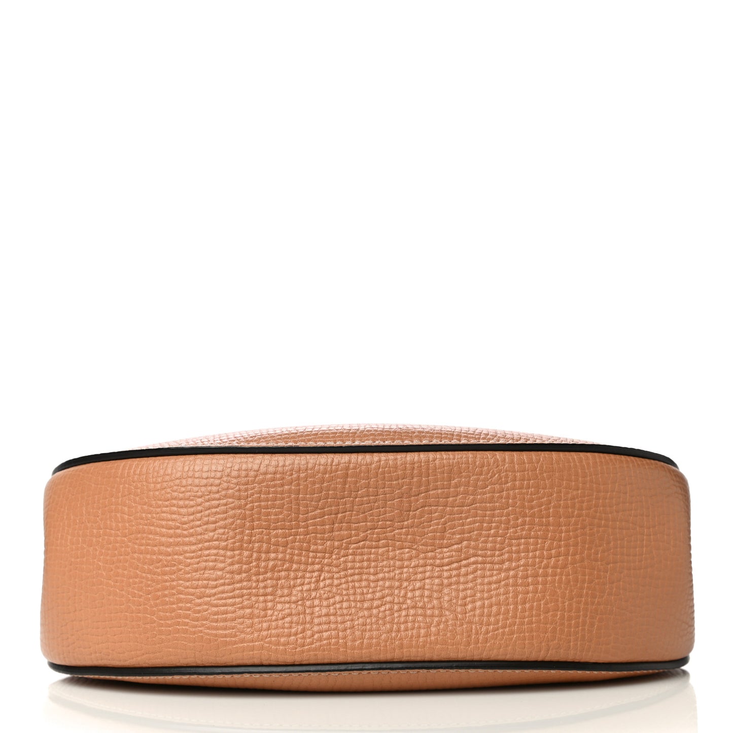 Grained Calfskin Lambskin Bi-Color Drew Shoulder Bag Wet Sand Sunflower
