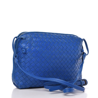Bottega Veneta Nappa Intrecciato Nodini Crossbody Messenger Signal Blue 3 of 9