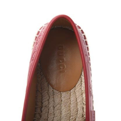 Gucci Guccissima Signature Espadrilles 35 Hibiscus Red 7 of 8