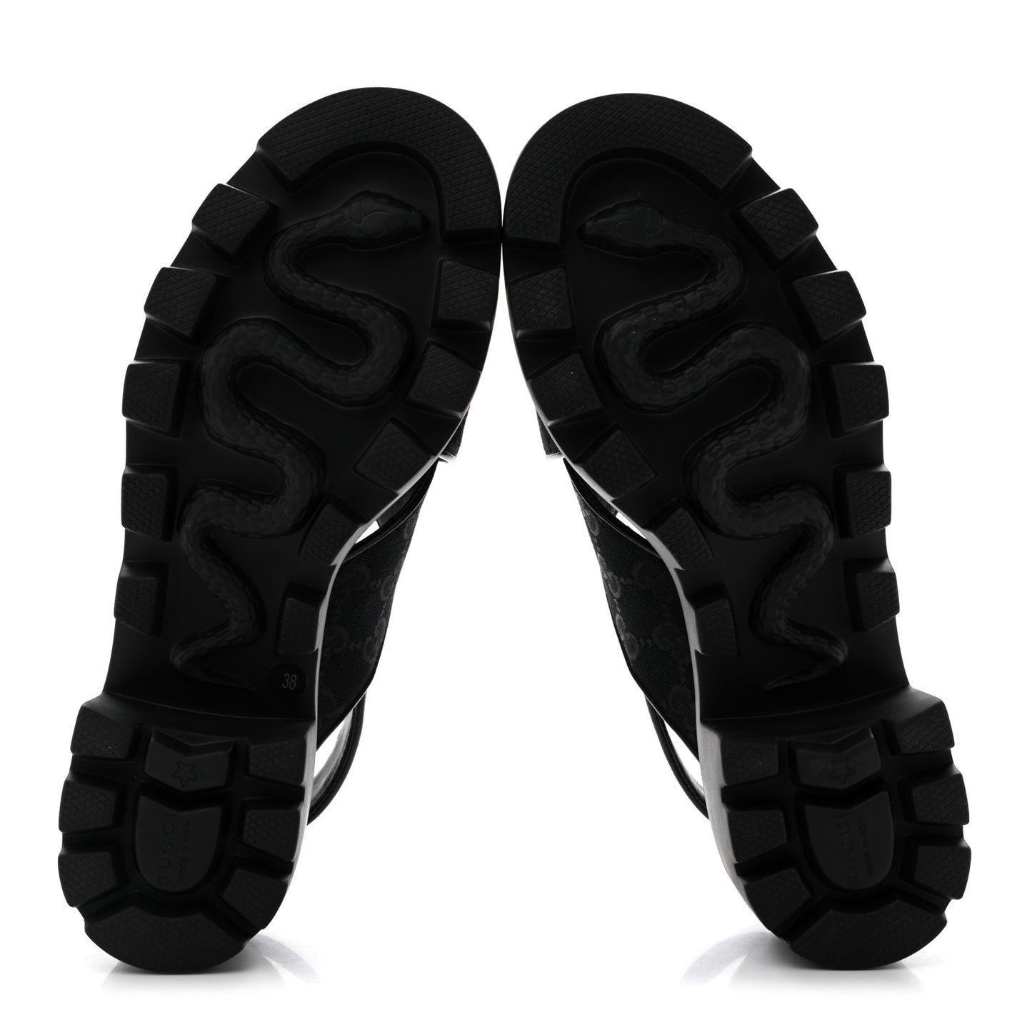 Monogram Granada Kid Trip 40/72mm Lug Sole Sandals 38 Black