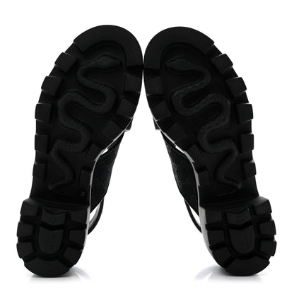 Gucci Monogram Granada Kid Trip 40/72mm Lug Sole Sandals 38 Black 7 of 9